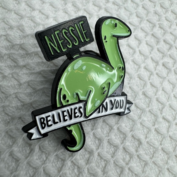3/$15 Nessie Believes in You Pin Enamel Brooch - Picture 3 of 5